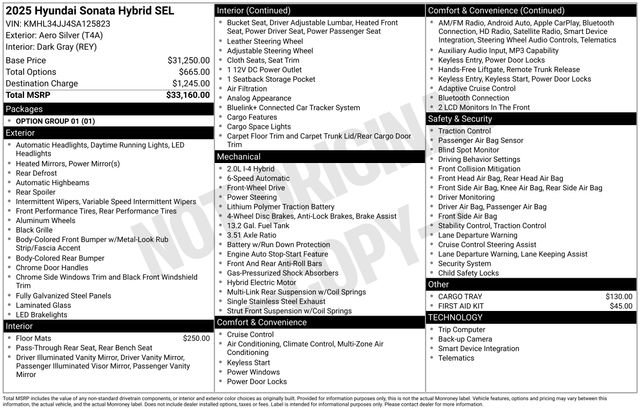 New 2025 Hyundai Sonata SEL FWD image 24