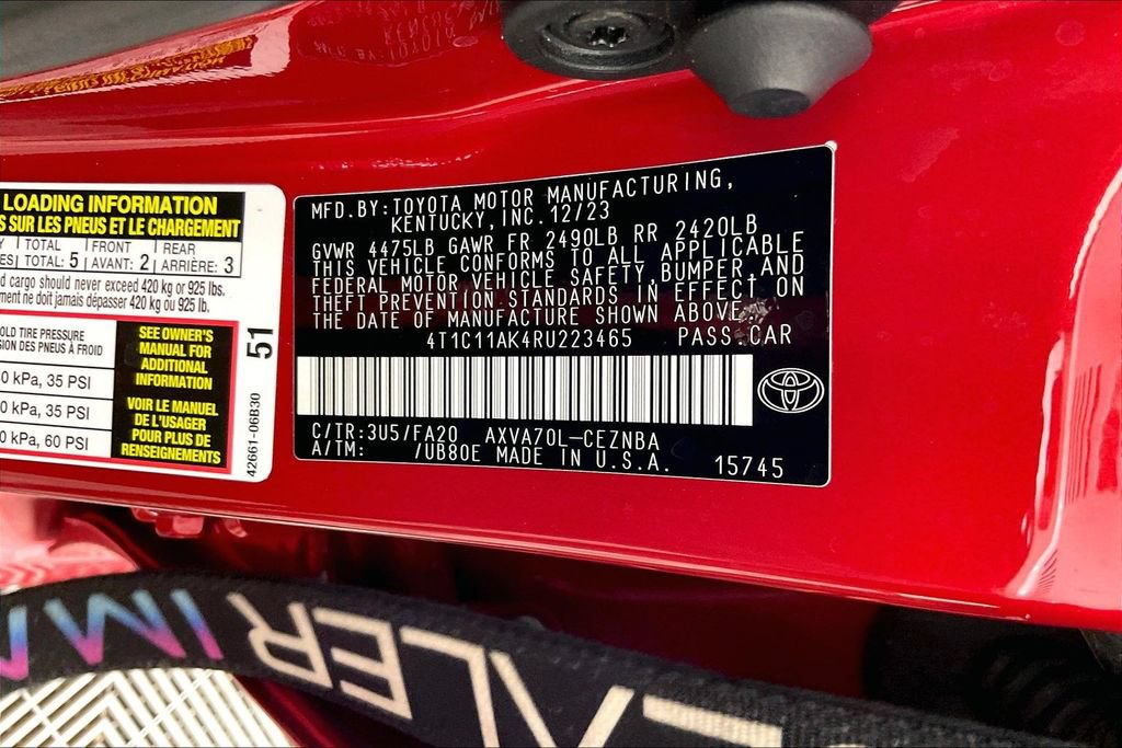 Used 2024 Toyota Camry LE FWD image 39