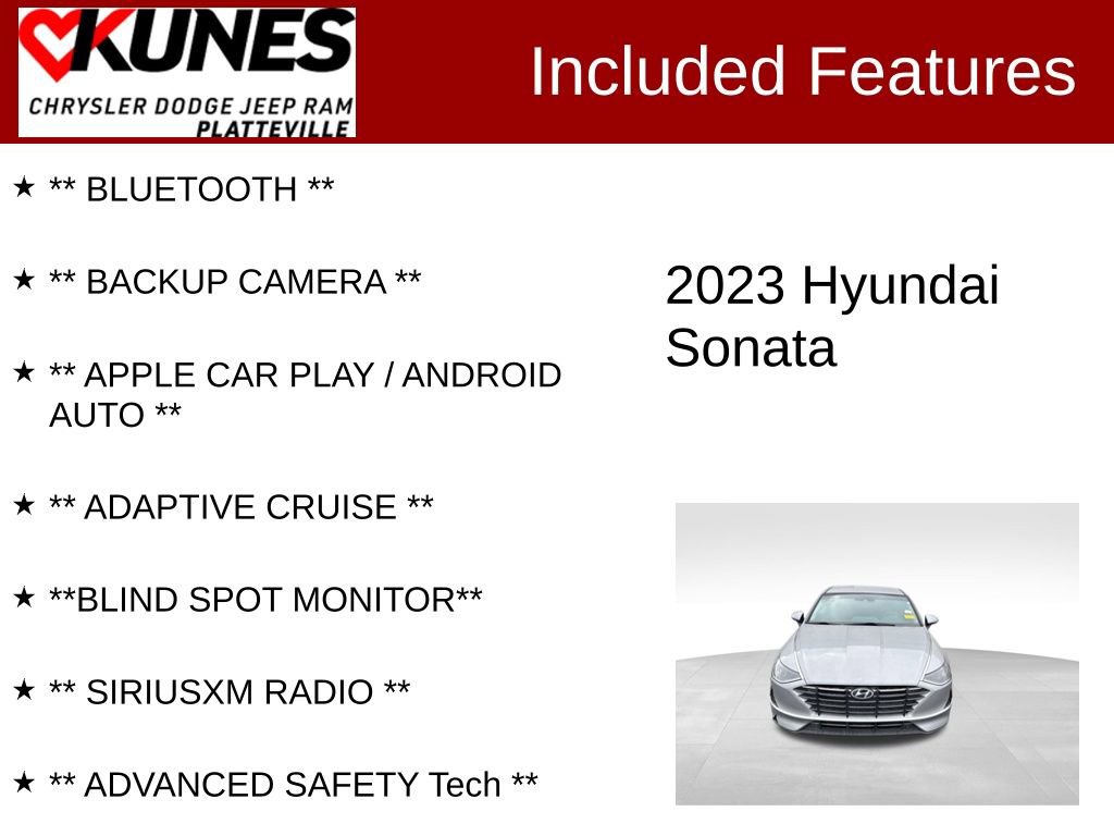 Used 2023 Hyundai Sonata SE image 2