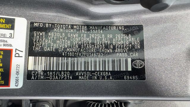 Used 2015 Toyota Camry XLE FWD image 35