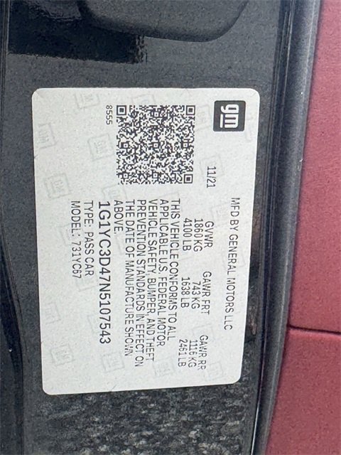 Used 2022 Chevrolet Corvette Stingray Premium Conv image 28