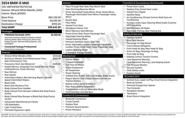 Certified 2024 BMW i5 M60 w/ Premium Package image 41