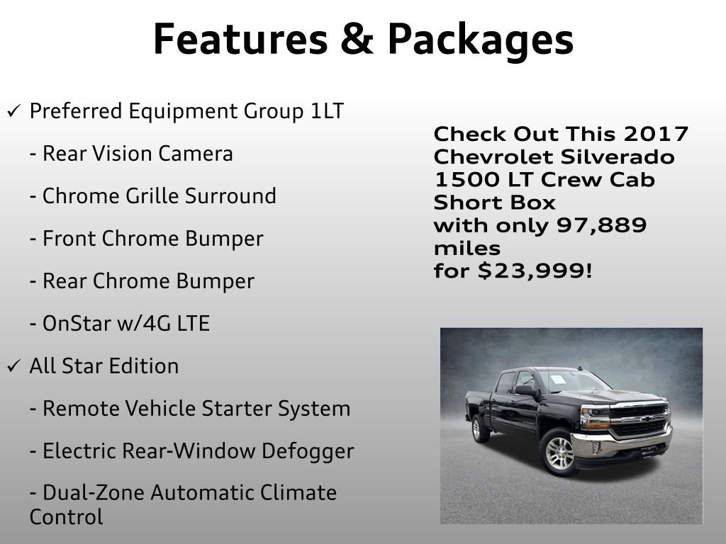 Used 2017 Chevrolet Silverado 1500 LT w/ All Star Edition AWD/4WD image 16