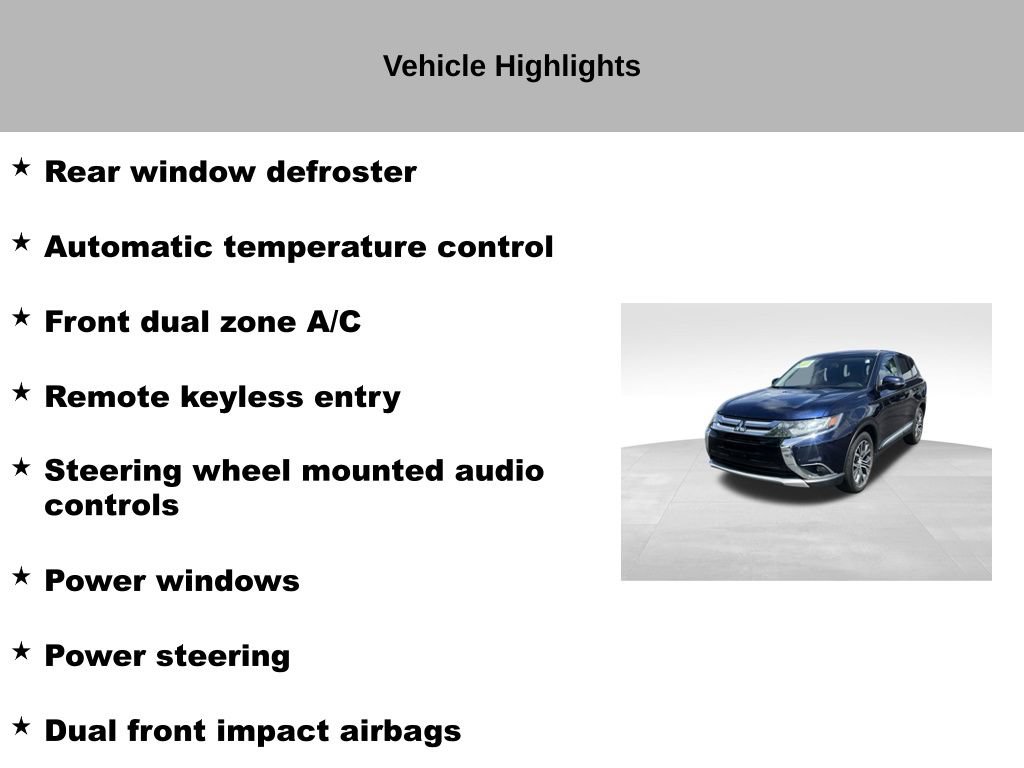 Used 2016 Mitsubishi Outlander SE AWD/4WD image 18