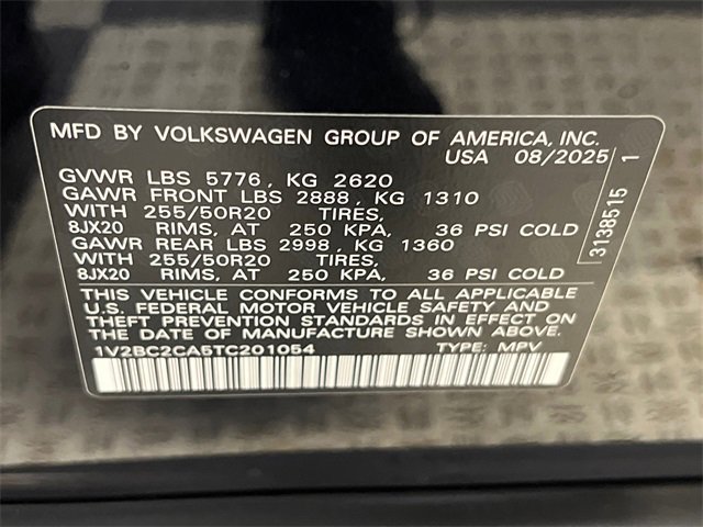 New 2026 Volkswagen Atlas Cross Sport SEL image 23