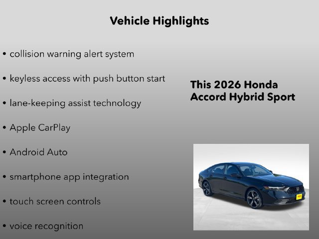 New 2026 Honda Accord Sport image 10