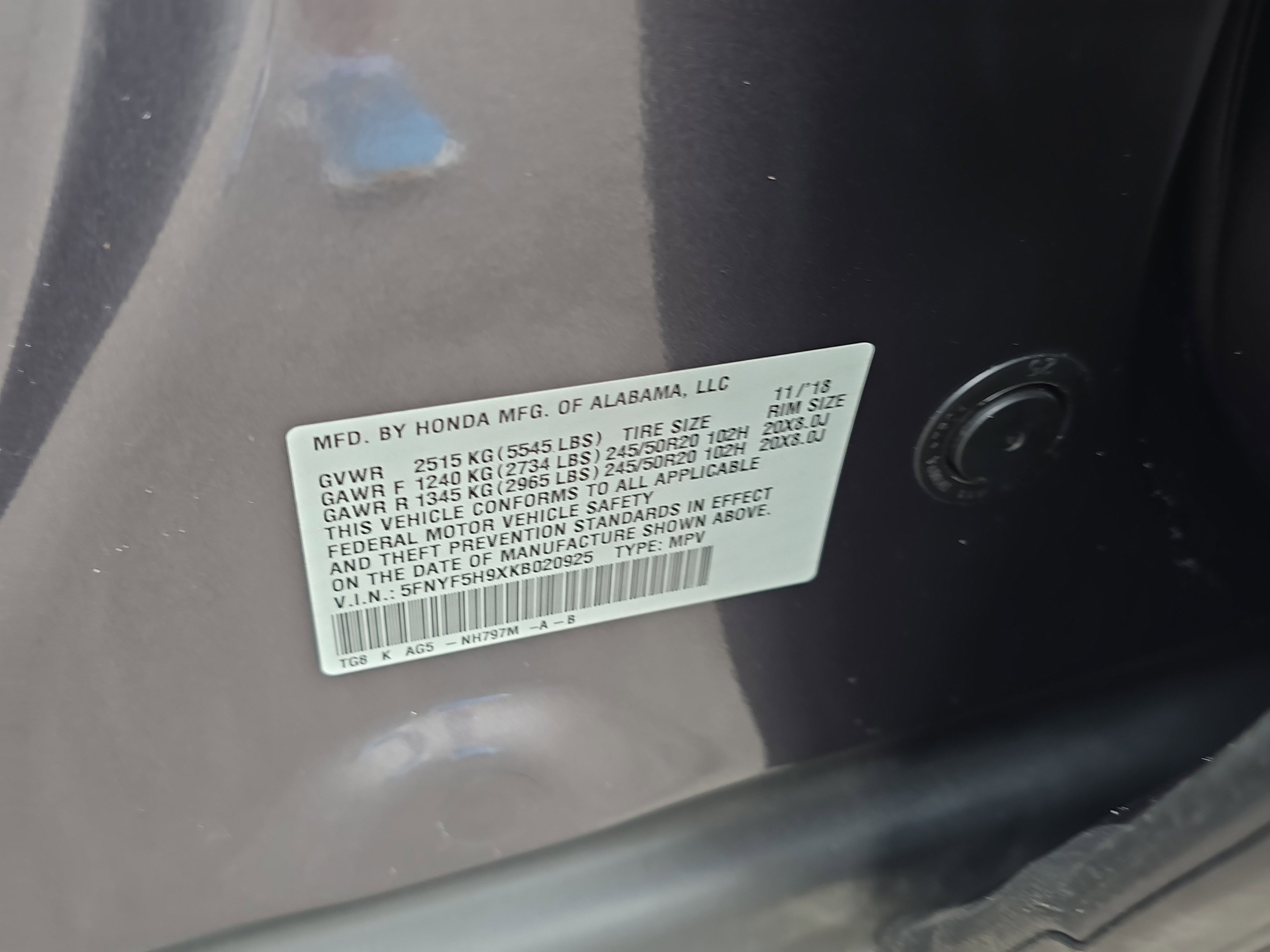 Used 2019 Honda Pilot Touring image 40