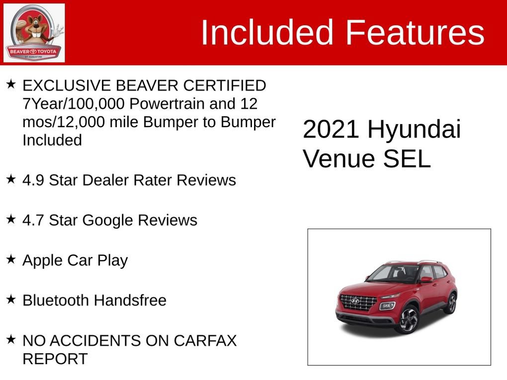 Used 2021 Hyundai Venue SEL FWD image 4
