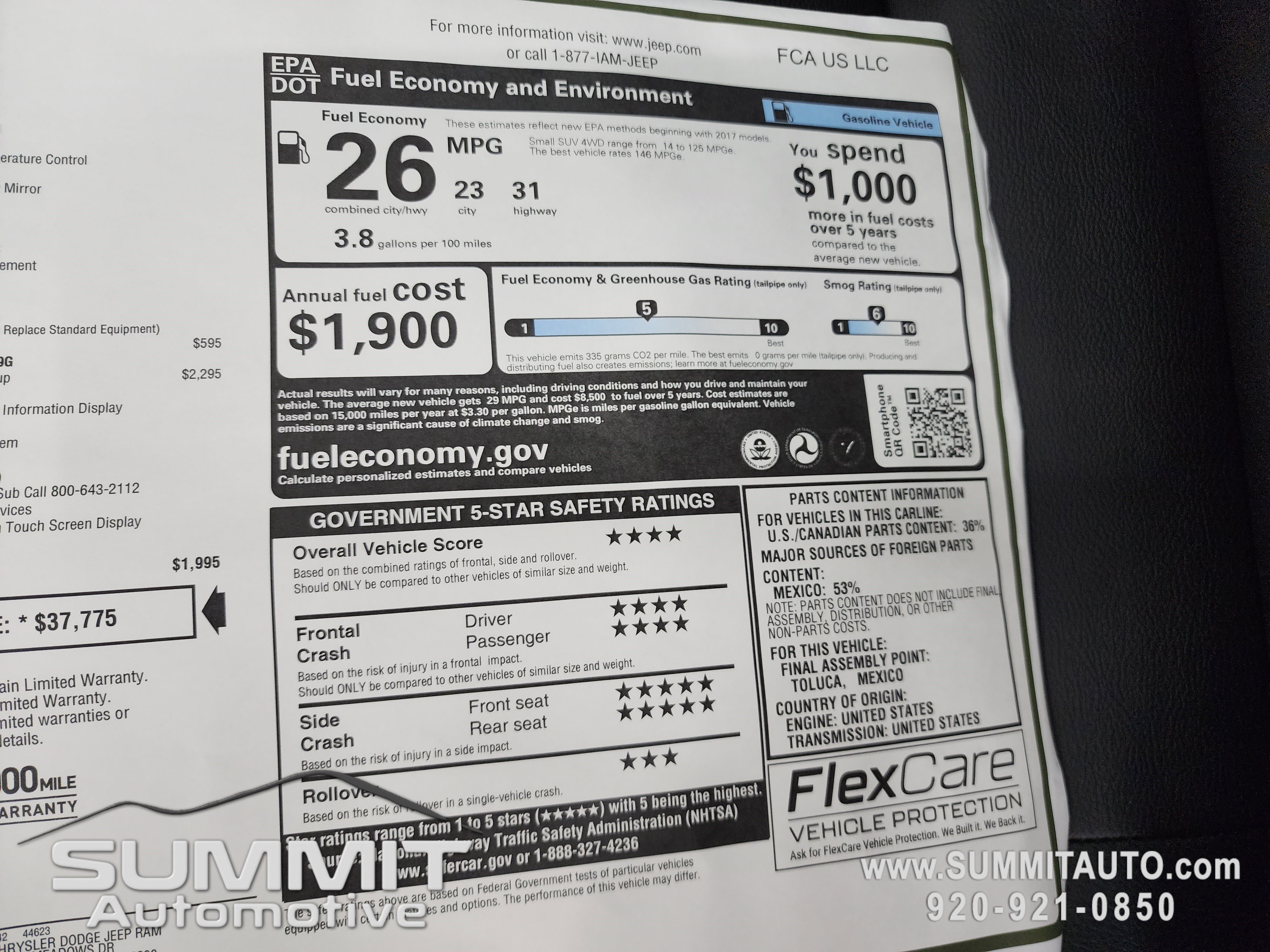 New 2026 Jeep Compass Limited w/ Sun, Sound & Navigation Group image 40