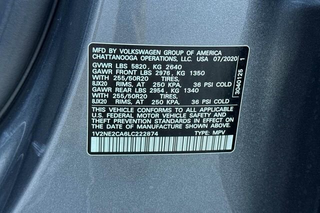 Used 2020 Volkswagen Atlas Cross Sport SEL Premium image 28