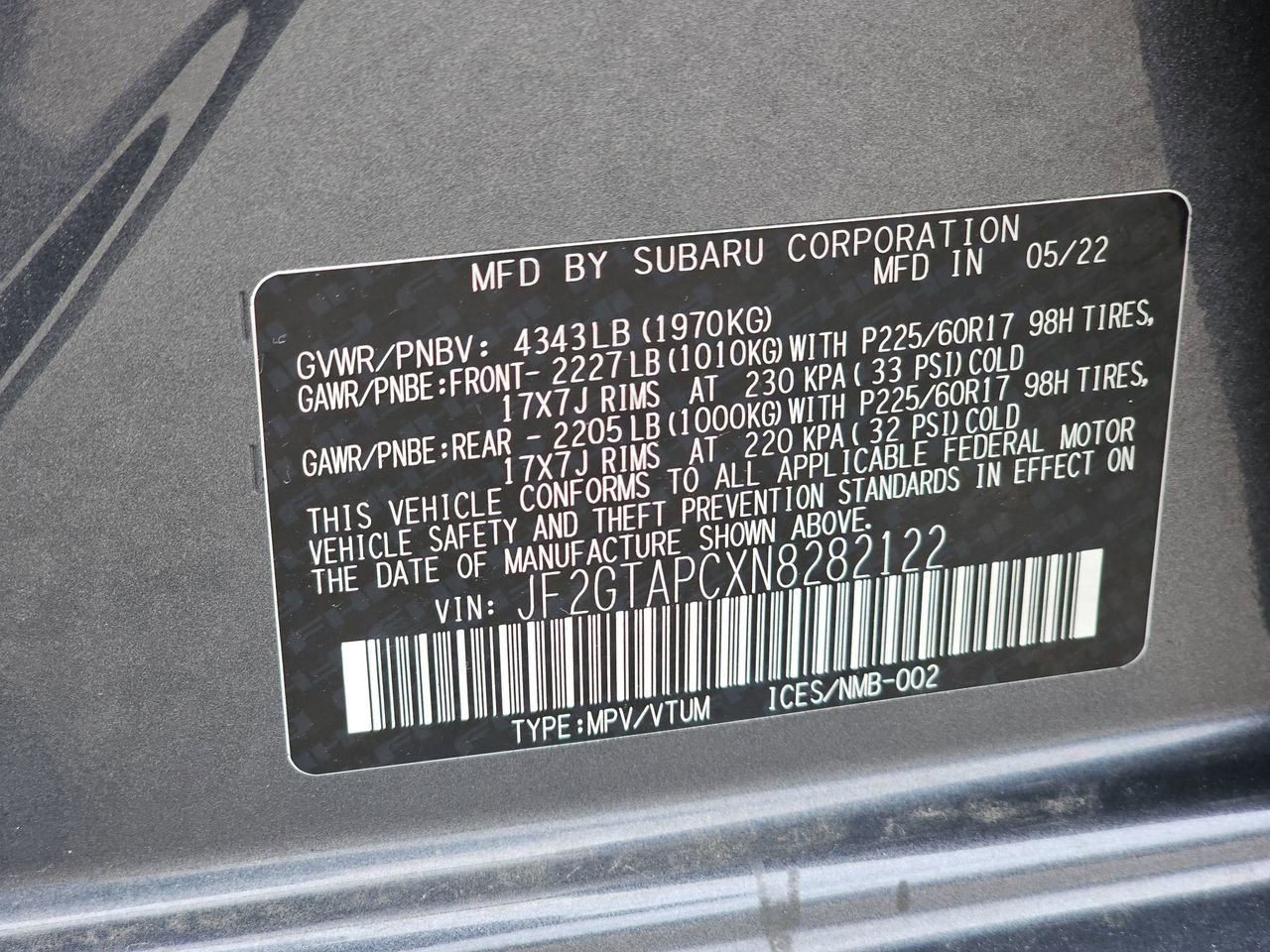 Certified 2022 Subaru Crosstrek 2.0i Premium image 41