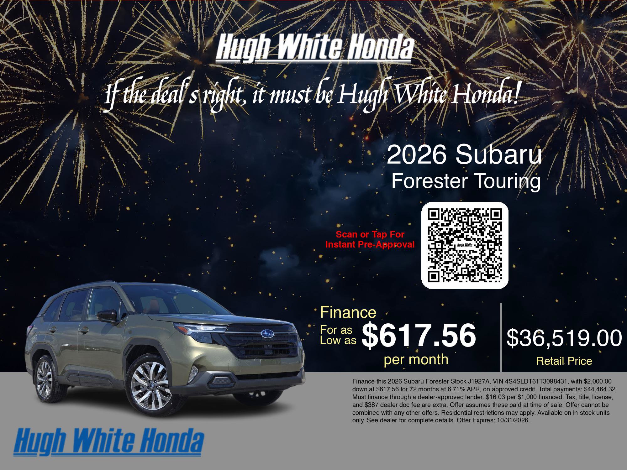 Used 2026 Subaru Forester Touring w/ Touring Package AWD/4WD image 5