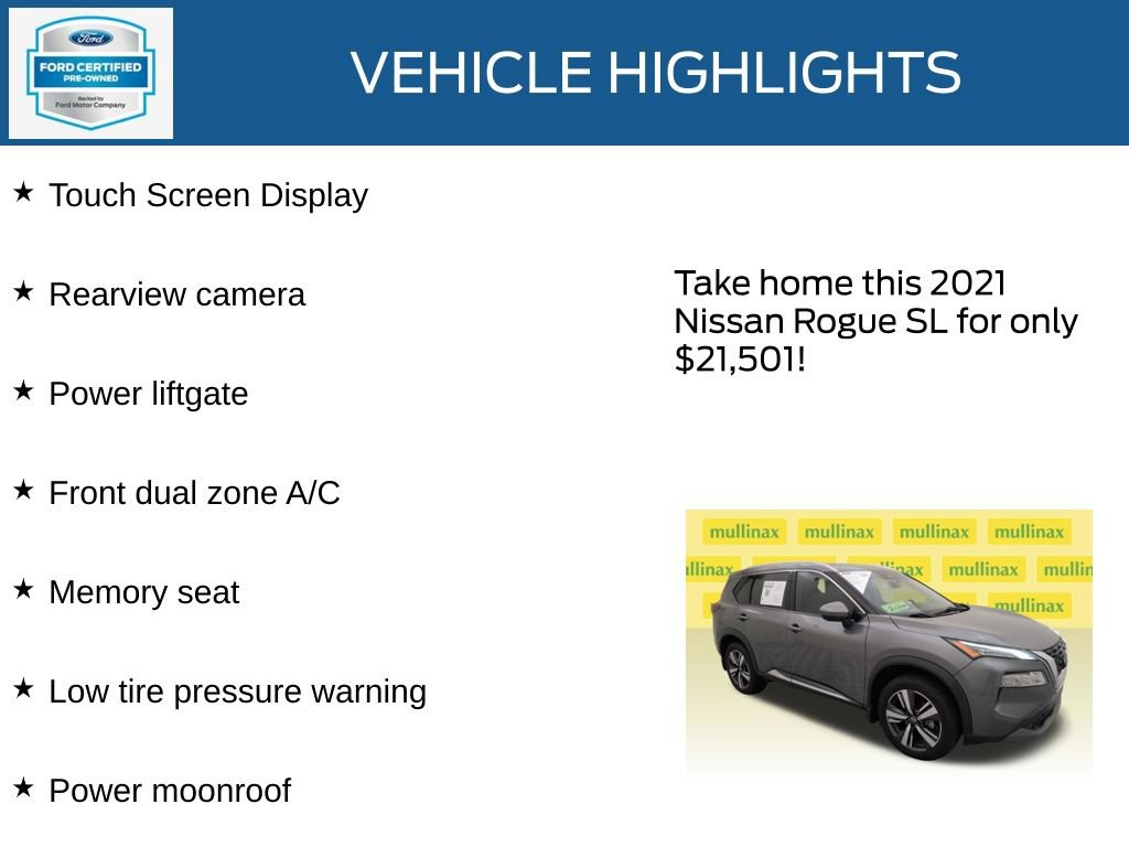 Used 2021 Nissan Rogue SL FWD image 23