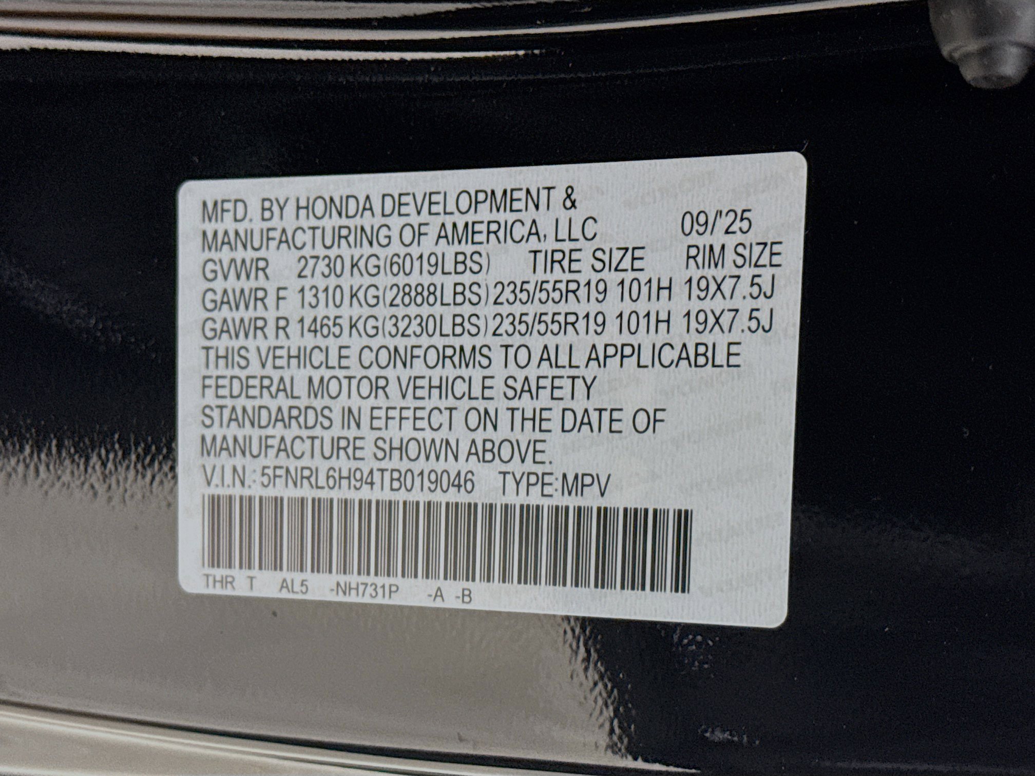 New 2026 Honda Odyssey Elite image 42