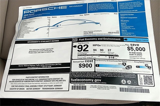 New 2025 Porsche Taycan image 38