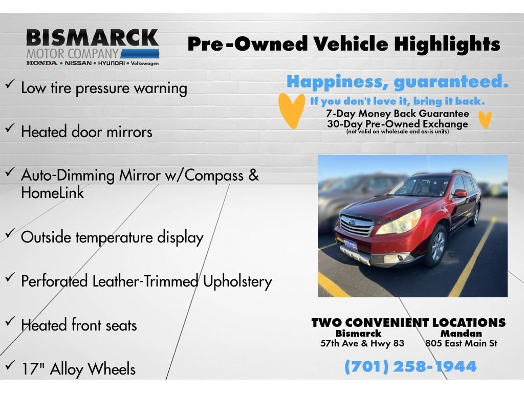 Used 2011 Subaru Outback 2.5i Limited AWD/4WD image 8