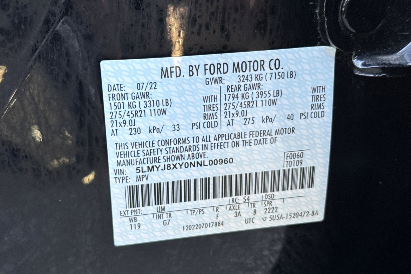 Certified 2022 Lincoln Aviator Grand Touring w/ Equipment Group 301A image 29