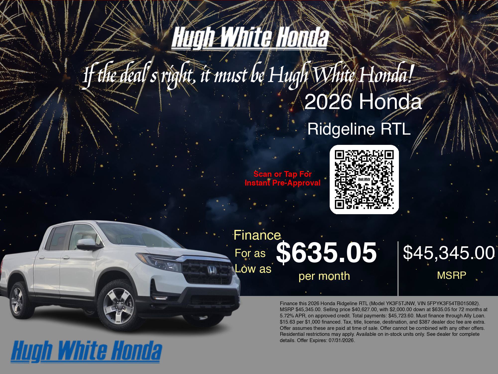 New 2026 Honda Ridgeline RTL image 7