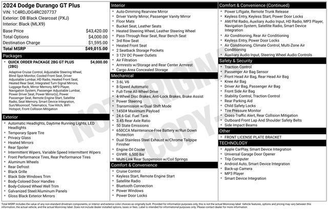 Used 2024 Dodge Durango GT image 37