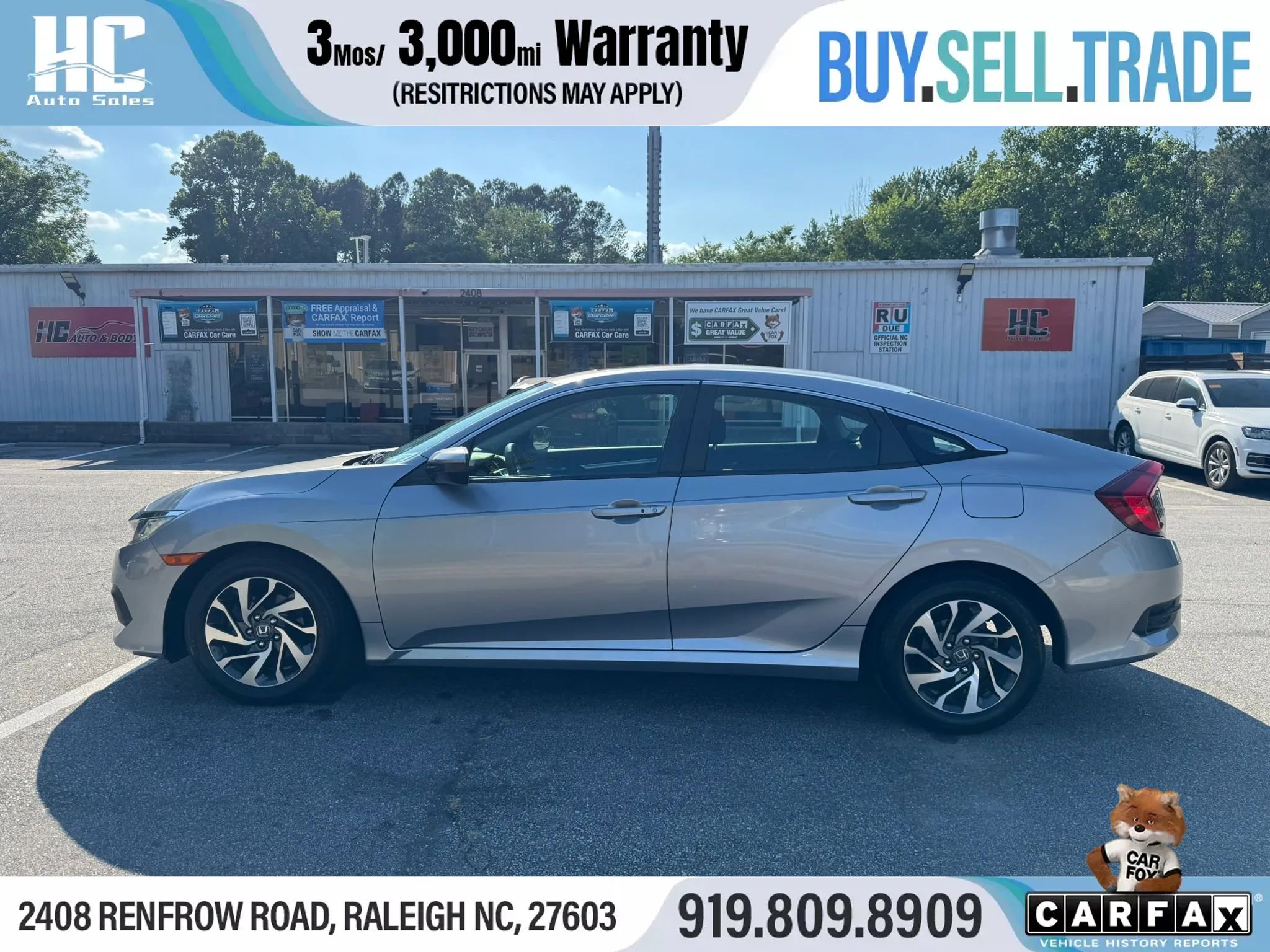 Used 2016 Honda Civic EX image 2
