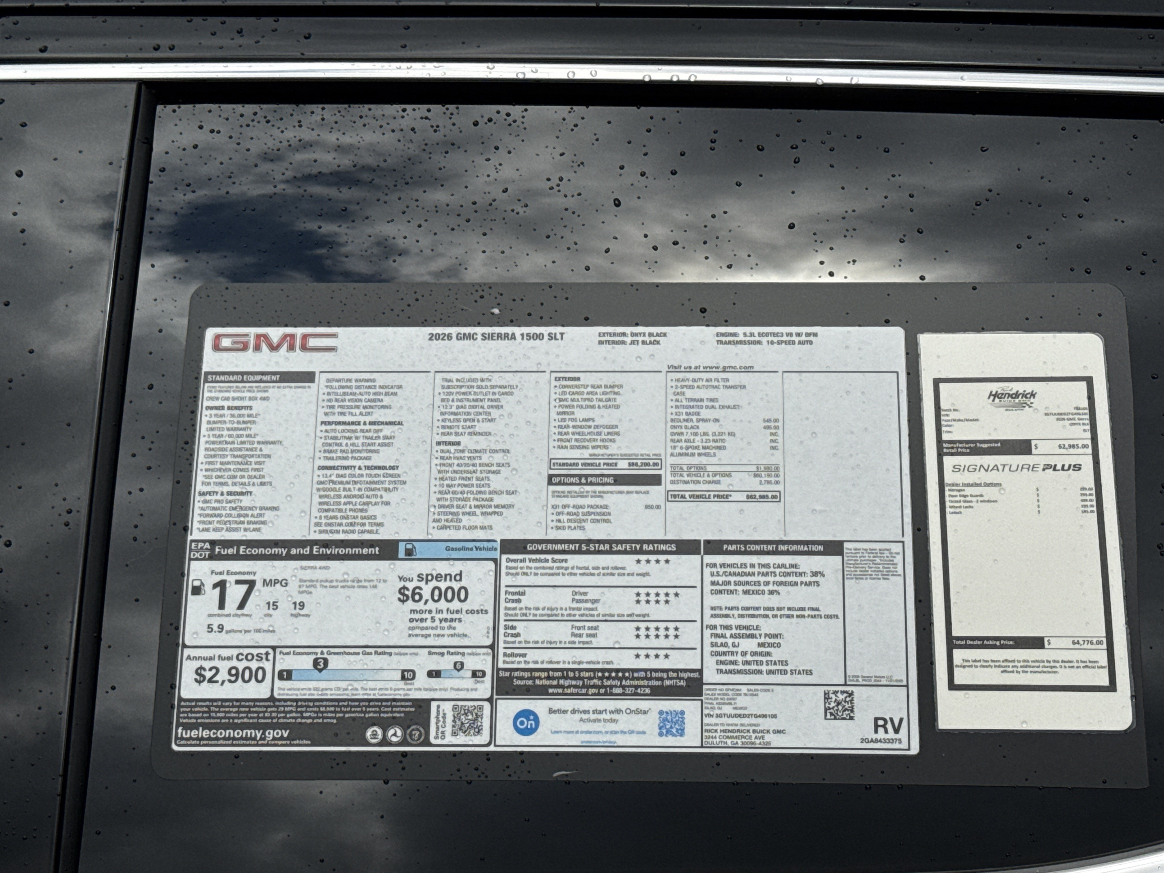 New 2026 GMC Sierra 1500 SLT w/ X31 Off-Road Package AWD/4WD image 34