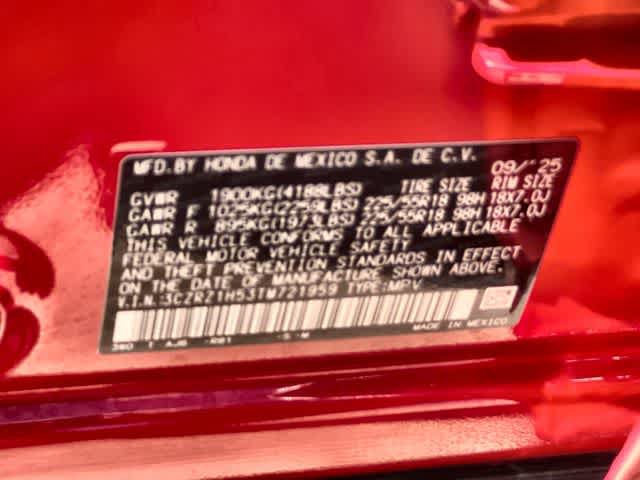 Certified 2026 Honda HR-V Sport image 22
