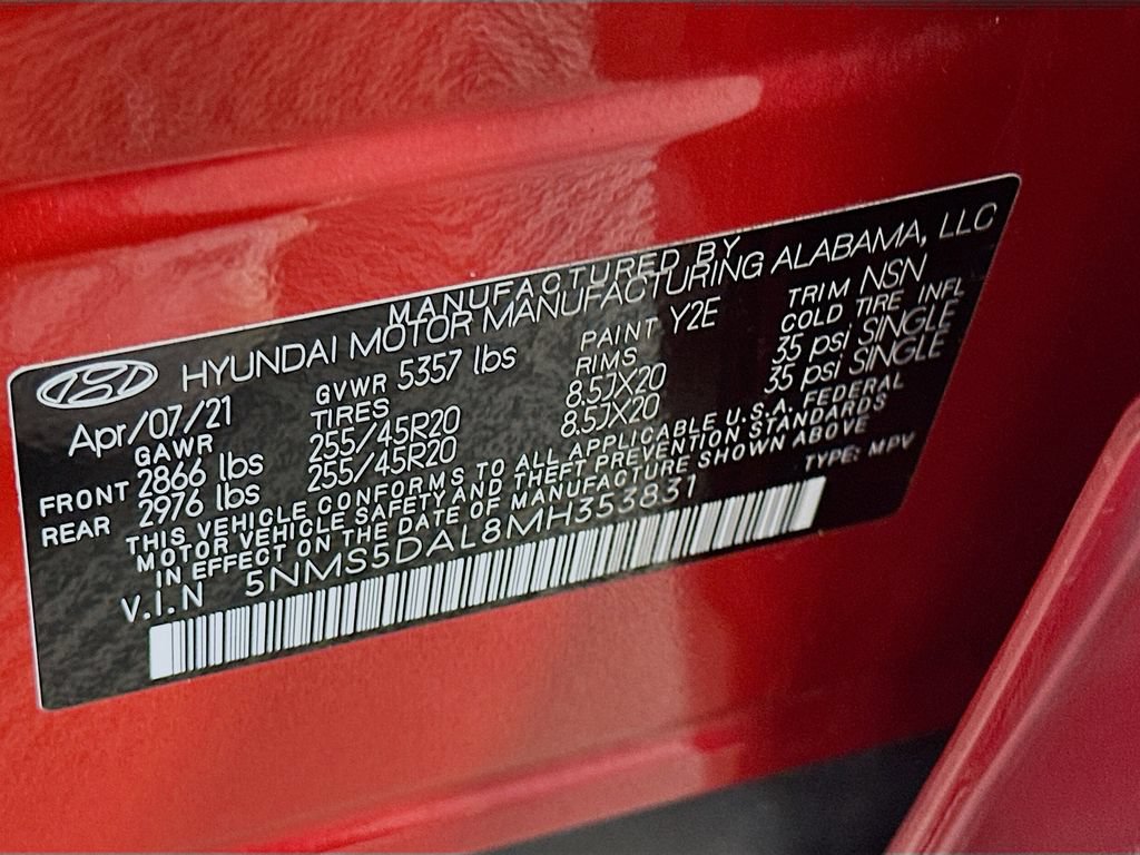 Used 2021 Hyundai Santa Fe Calligraphy AWD/4WD image 33
