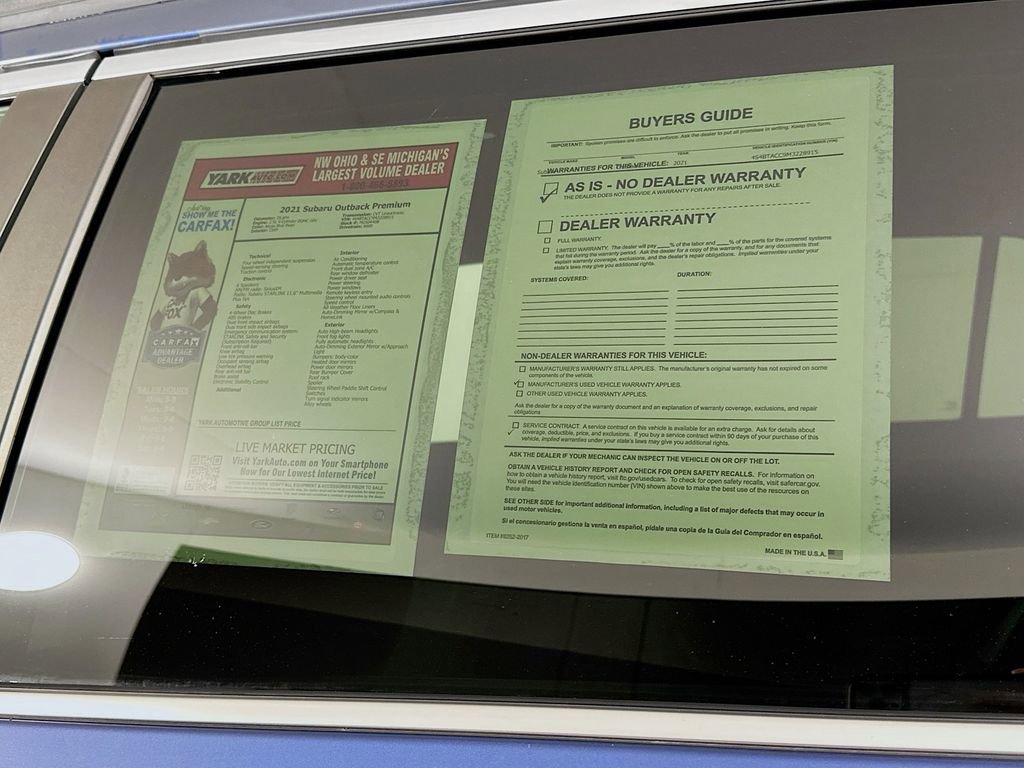 Used 2021 Subaru Outback Premium w/ Popular Package #1 image 13