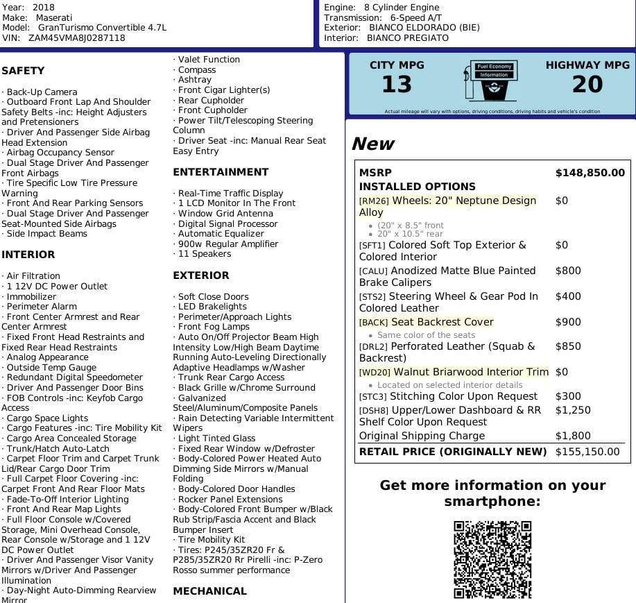 Used 2018 Maserati GranTurismo Sport image 40