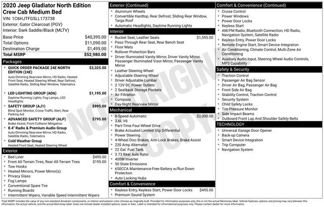 Used 2020 Jeep Gladiator Overland image 15