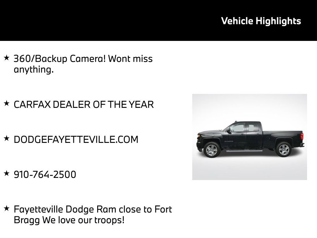 Used 2017 Chevrolet Silverado 1500 Custom w/ Custom Convenience Package AWD/4WD image 5