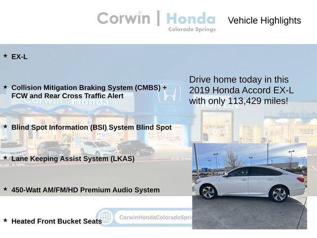Used 2019 Honda Accord EX-L image 6