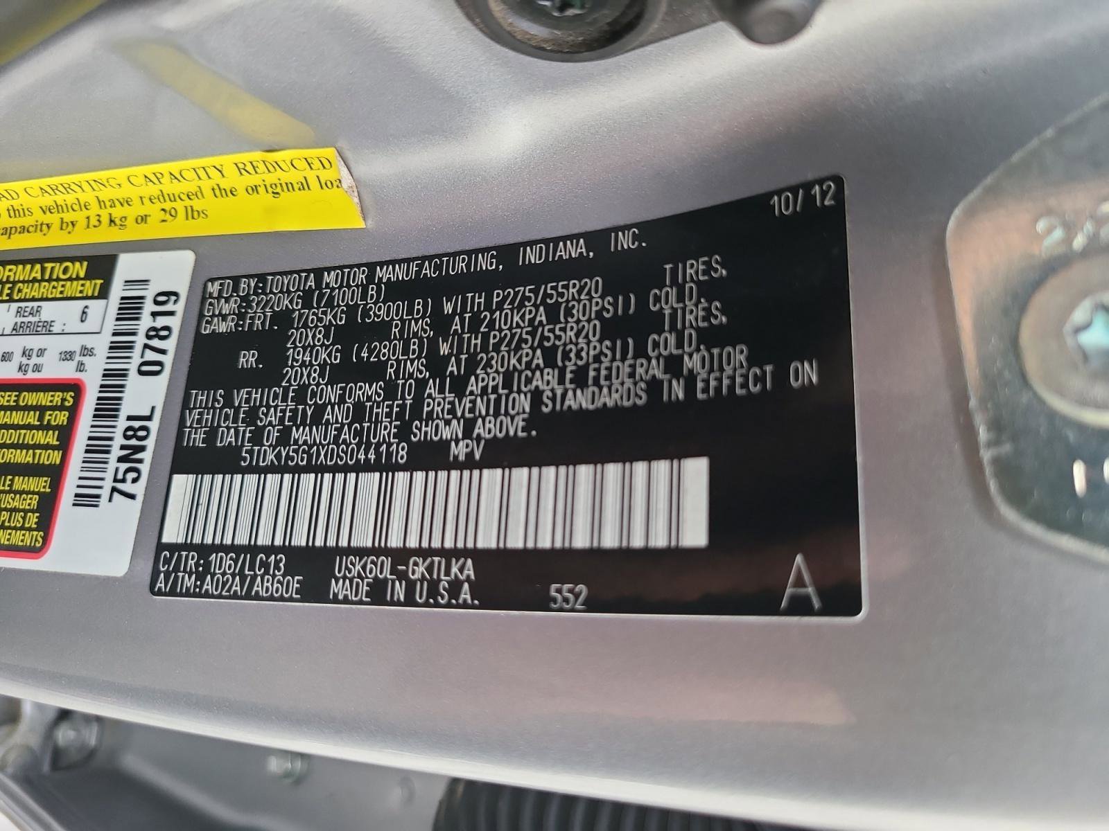 Used 2013 Toyota Sequoia Limited RWD image 27