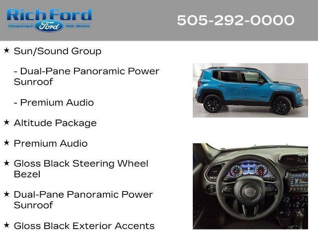 Used 2022 Jeep Renegade Altitude w/ Sun/Sound Group AWD/4WD image 21