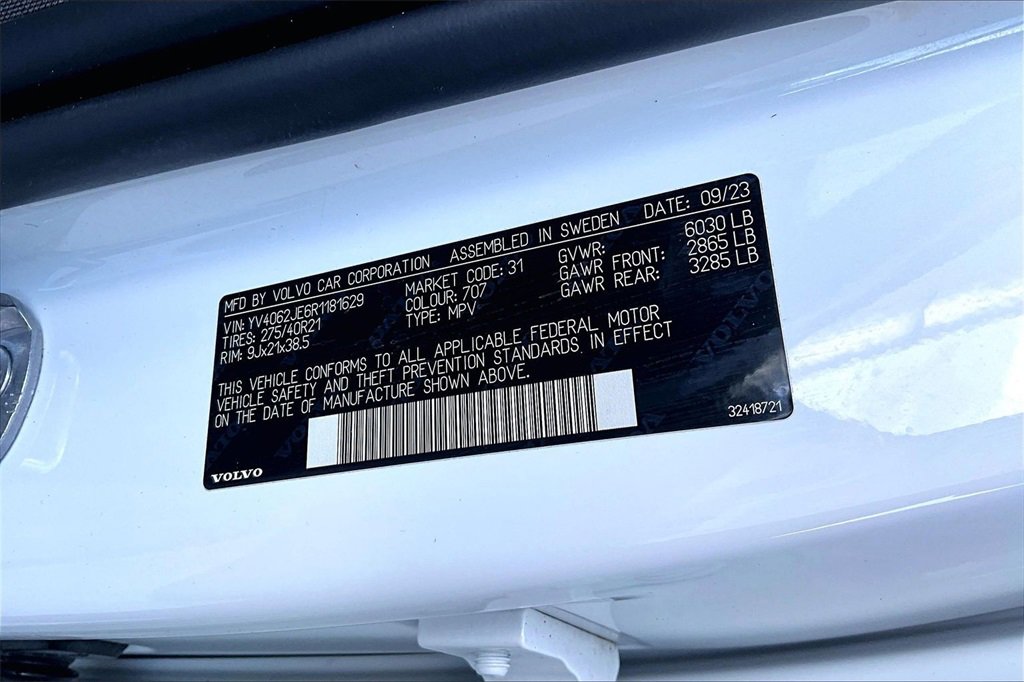 Used 2024 Volvo XC90 B6 Plus w/ Protection Package Premier image 19