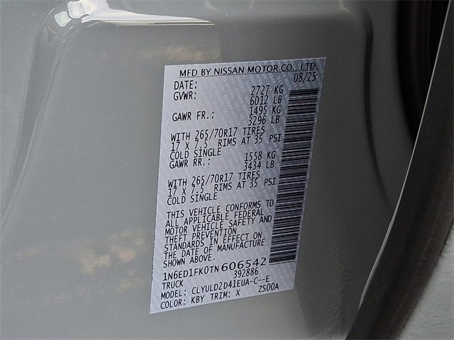 New 2026 Nissan Frontier PRO-4X image 10