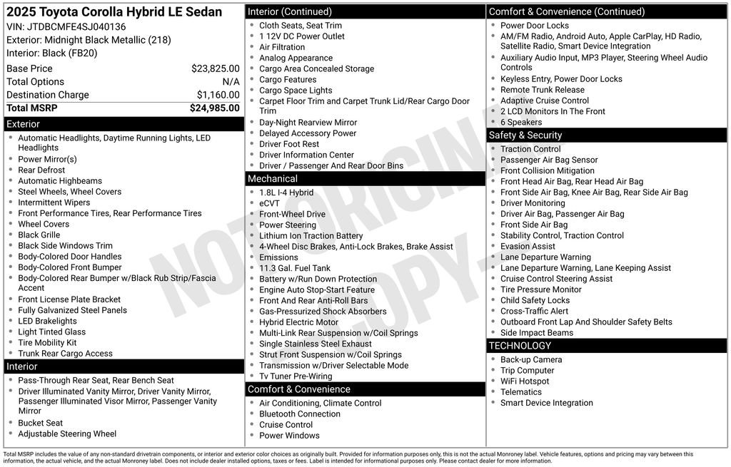 Used 2025 Toyota Corolla LE image 17
