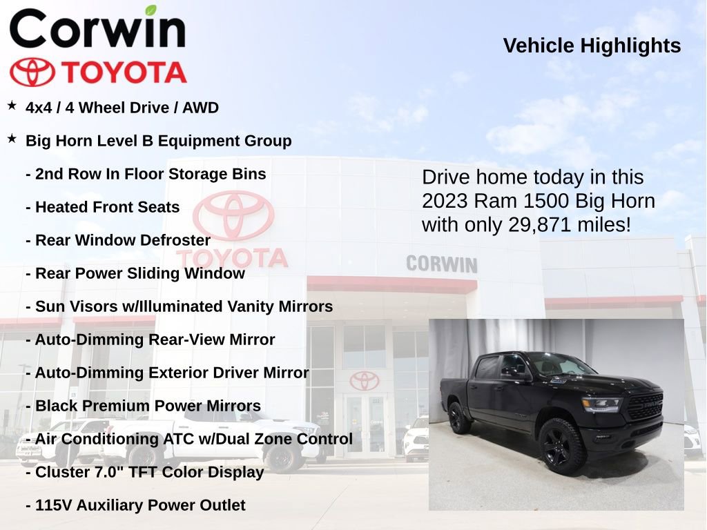 Used 2023 RAM 1500 Big Horn AWD/4WD image 7