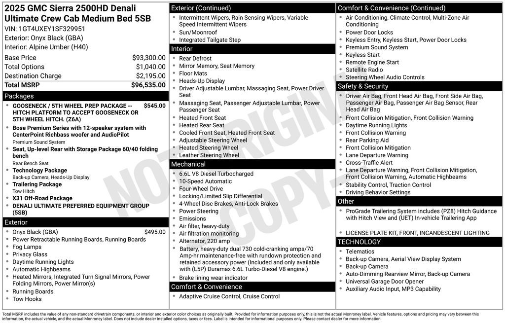 Used 2025 GMC Sierra 2500 Denali Ultimate AWD/4WD image 74