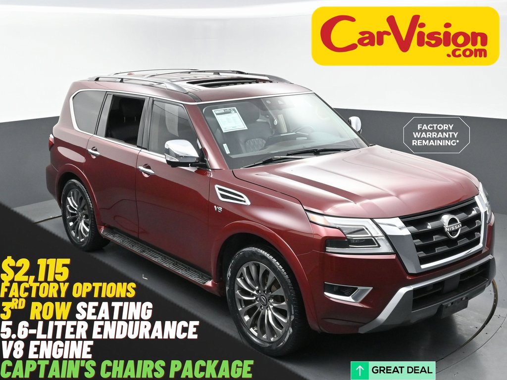 Used 2021 Nissan Armada Platinum w/ Captain's Chairs Package