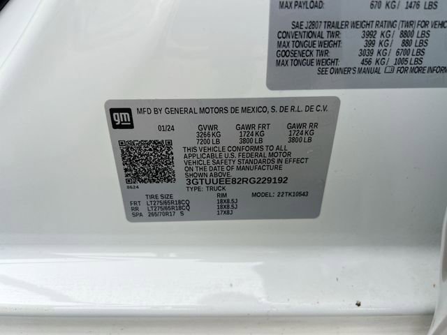 Used 2024 GMC Sierra 1500 AT4 w/ Technology Package image 35