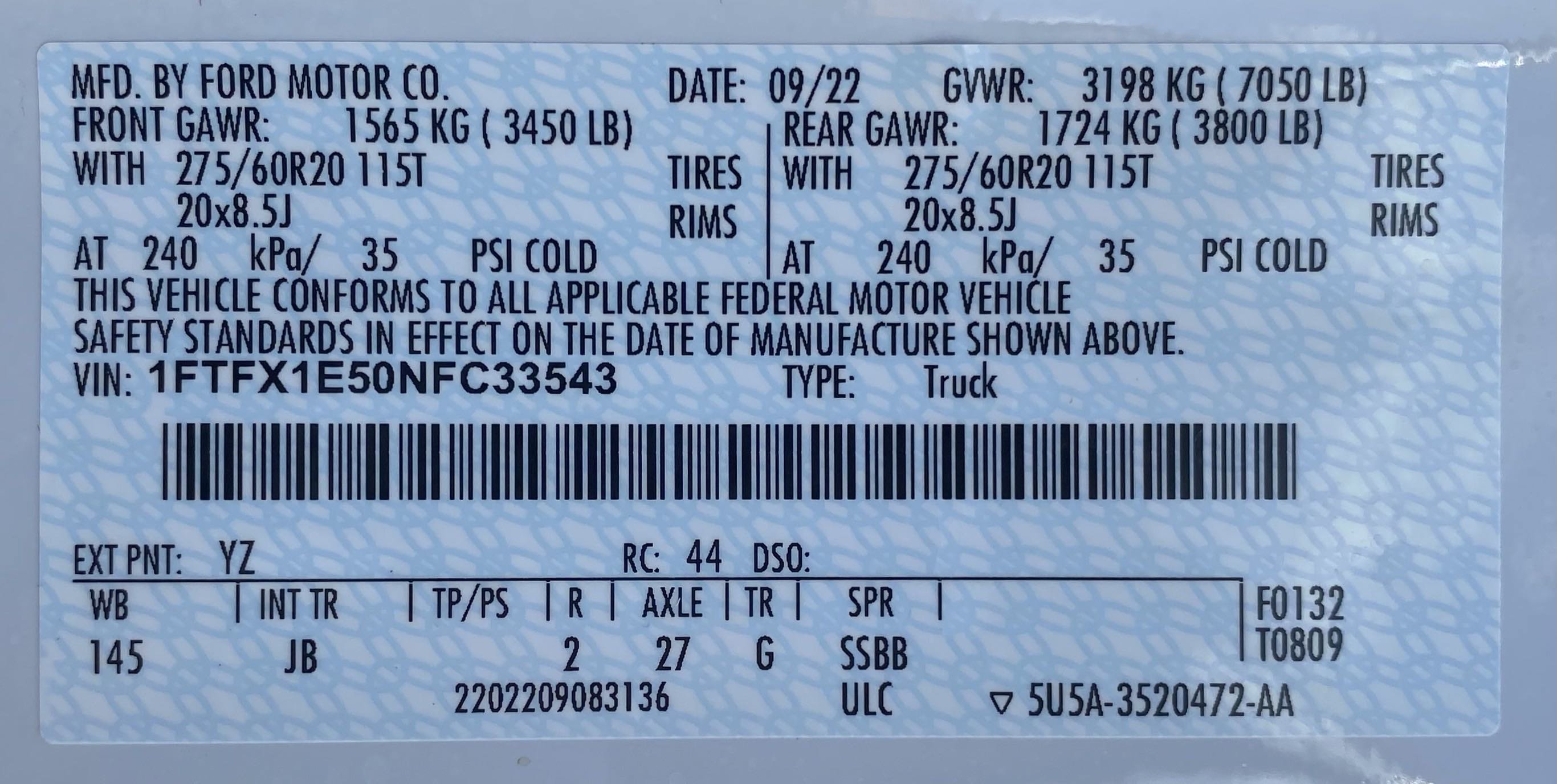 Used 2022 Ford F150 XL w/ STX Appearance Package image 38