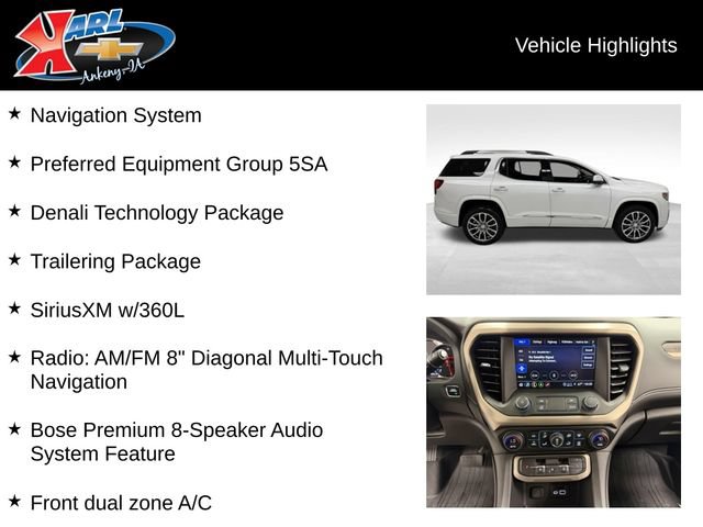 Certified 2023 GMC Acadia Denali w/ Denali Technology Package FWD image 2