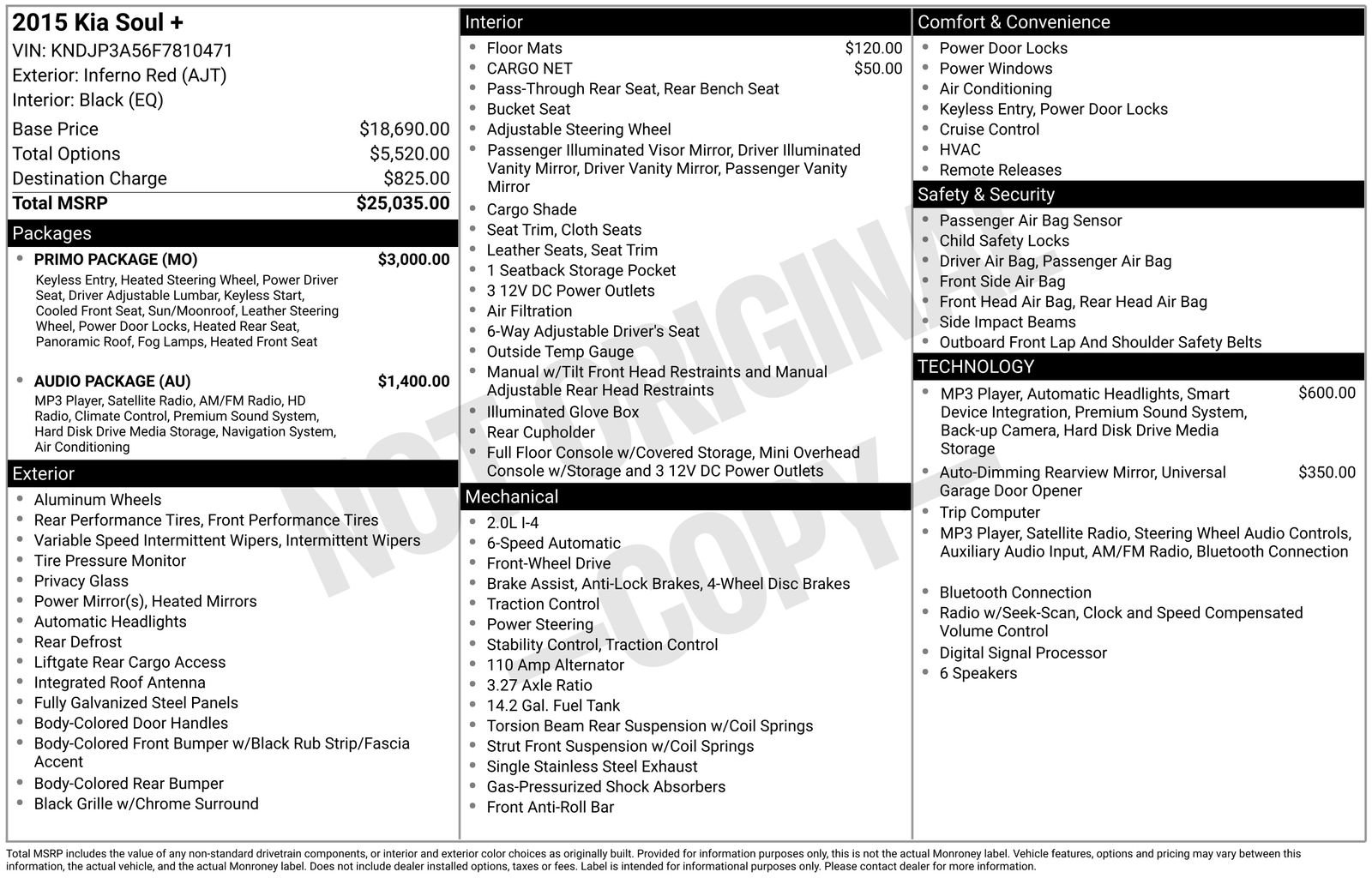 Used 2015 Kia Soul + w/ Primo Package FWD image 14