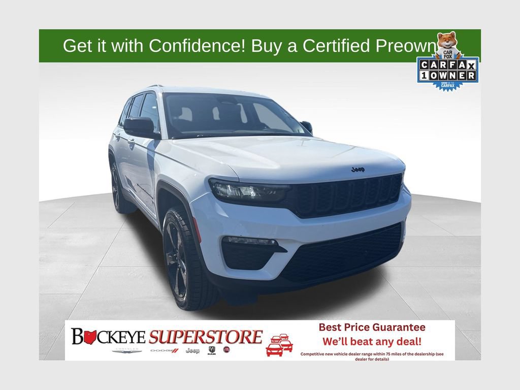 Certified 2023 Jeep Grand Cherokee Limited w/ Black Appearance Package AWD/4WD image 1