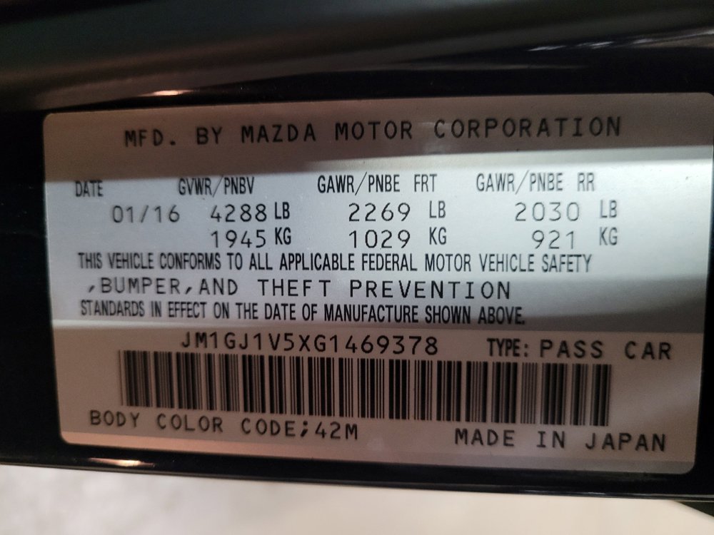 Used 2016 MAZDA MAZDA6 Touring FWD image 32