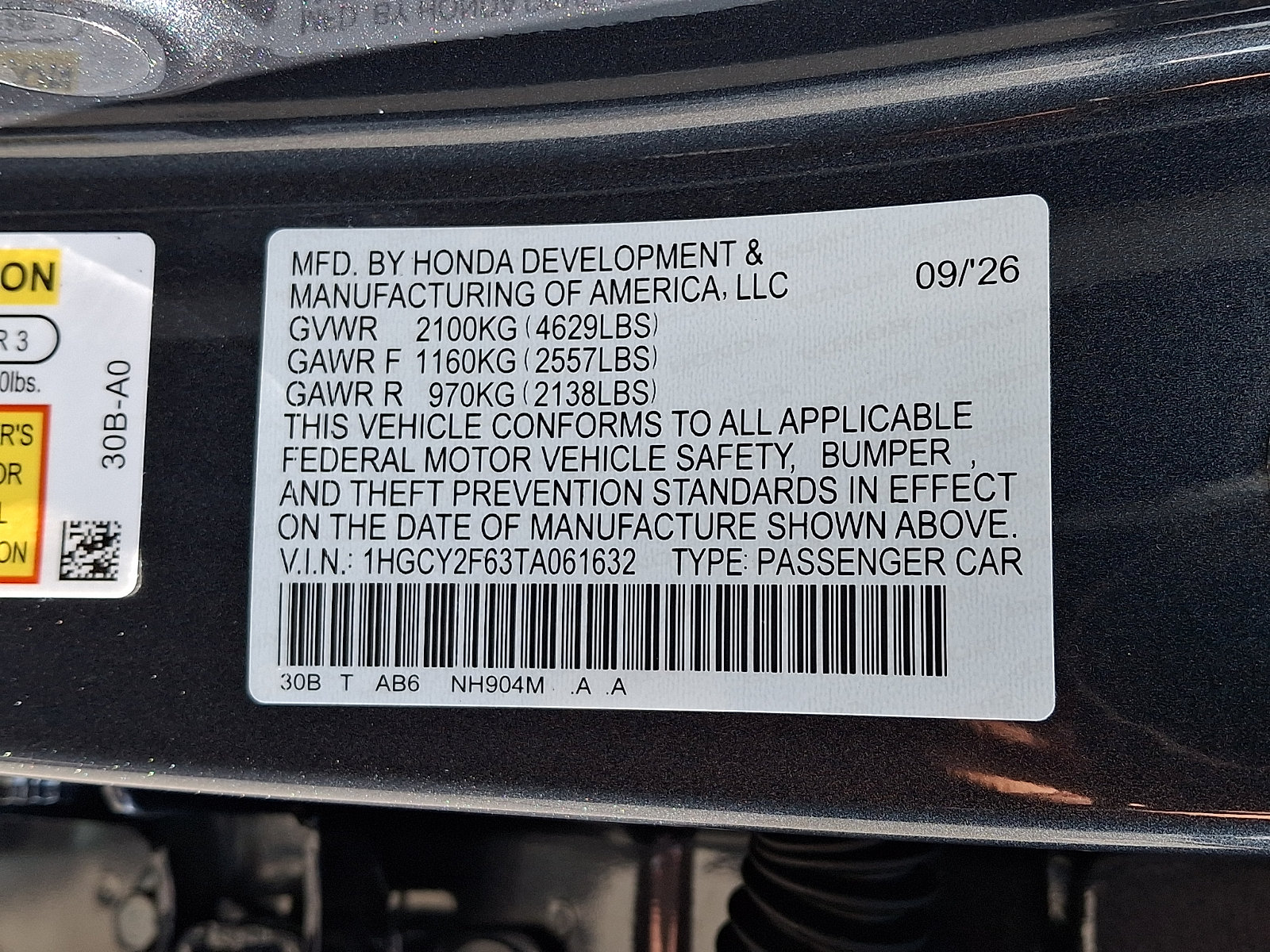 New 2026 Honda Accord EX-L image 10