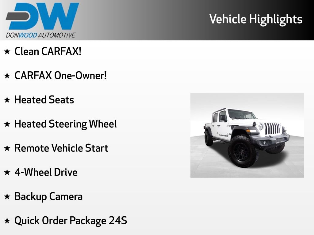 Used 2020 Jeep Gladiator Sport w/ Quick Order Package 24S AWD/4WD image 6