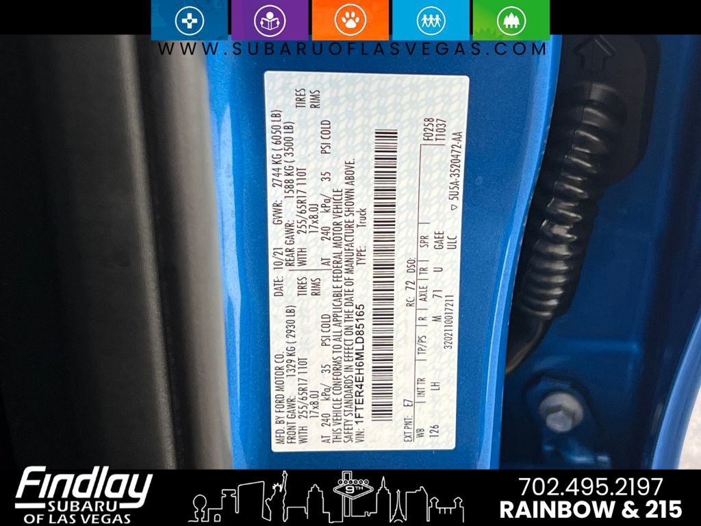 Used 2021 Ford Ranger XLT w/ Equipment Group 301A Mid image 28