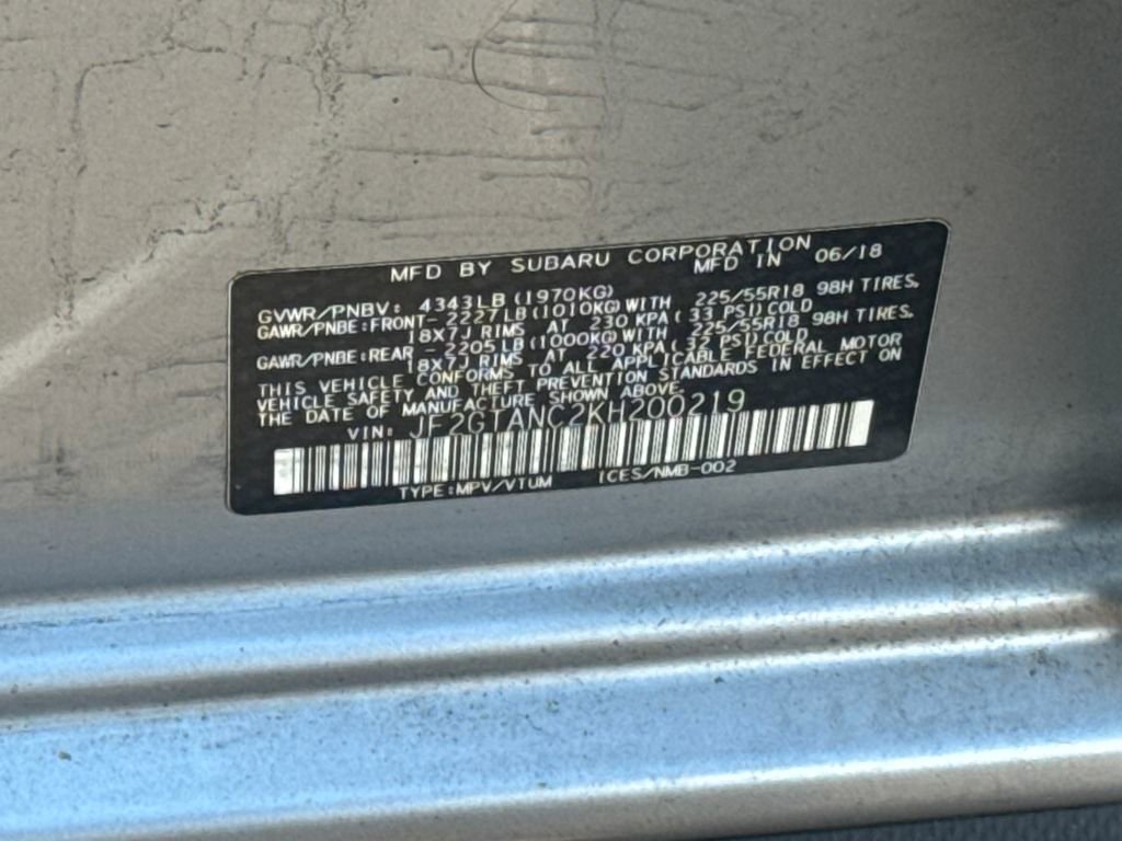 Used 2019 Subaru Crosstrek 2.0i Limited w/ Moonroof Package w/Navigation image 44